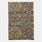 Linge De Cuisine Elégant Turquoise "Centuries-Old Geometry Elegance (Vertical)