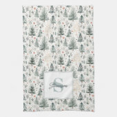 Linge De Cuisine Elégante aquarelle Noël esthétique neutre (Vertical)