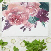 Linge De Cuisine Elégante Aquarelle rose féminine (Plié)