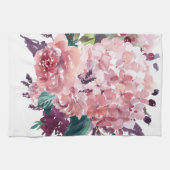 Linge De Cuisine Elégante Aquarelle rose féminine (Horizontal)