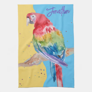 Linge De Cuisine Elégante couleur pastel pour perroquet macaw