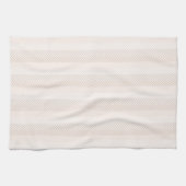 Linge De Cuisine Elégante Crème Herringbone Zig Zag (Horizontal)