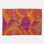 Linge De Cuisine Élégante Cuisine Motif couleur rétro (Horizontal)