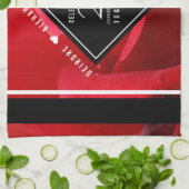 Linge De Cuisine Élégante fête du 26e anniversaire du Mariage Rose (Plié)