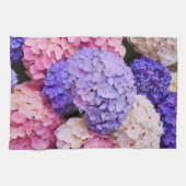 Linge De Cuisine Élégante Hydrangée Bleue Image florale (Horizontal)