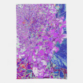 Linge De Cuisine Élégante Hydrangée violette et bleu limelight (Vertical)