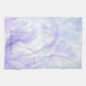 Linge De Cuisine Elégante Lilac Fleurs violettes Lumière Design (Horizontal)