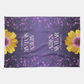 Linge De Cuisine Elégante Marguerite dorée avec Mariage à Parties s (Horizontal)