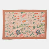 Linge De Cuisine Élégante Terracotta fleurie (Horizontal)