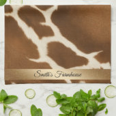 Linge De Cuisine Élégante Vache Faux Cuir Collection moderne (Plié)