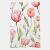 Linge De Cuisine Élégantes tulipes aquarelles (Vertical)