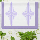 Linge De Cuisine Elément Art déco en lilas & violet (Plié)