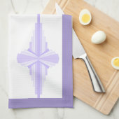 Linge De Cuisine Elément Art déco en lilas & violet (Quart Plié)