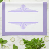 Linge De Cuisine Elément Art déco en TeaTowers lilas & violet (Plié)