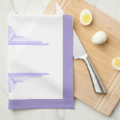 Linge De Cuisine Elément Art déco en TeaTowers lilas & violet (Quart Plié)