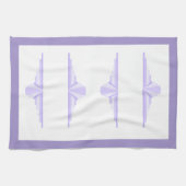 Linge De Cuisine Elément Art déco en TeaTowers lilas & violet (Horizontal)