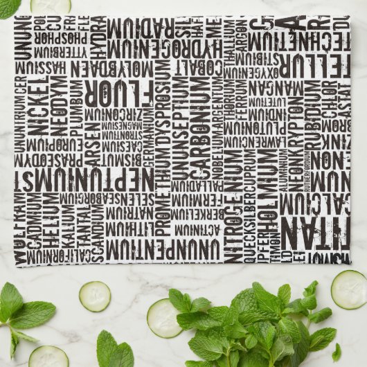 Linge De Cuisine Éléments chimiques (Plié)