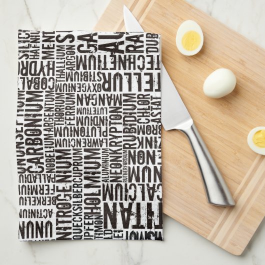 Linge De Cuisine Éléments chimiques (Quart Plié)