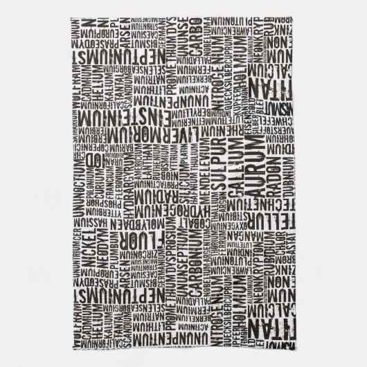 Linge De Cuisine Éléments chimiques (Vertical)