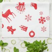 Linge De Cuisine Éléments de Noël (Plié)