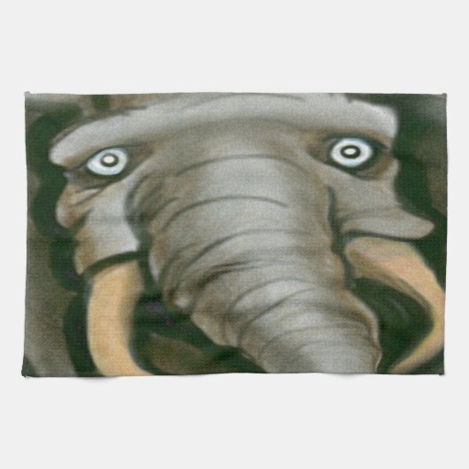 Linge De Cuisine Eléphant (Horizontal)