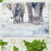 Linge De Cuisine Elephant and Baby (Plié)