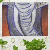 Linge De Cuisine Eléphant blanc (Plié)