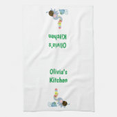 Linge De Cuisine Eléphant Crème glacée Floral Souris Cuisine Servie (Vertical)