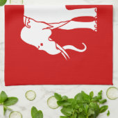 Linge De Cuisine Éléphant de Siamese (Plié)