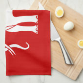 Linge De Cuisine Éléphant de Siamese (Quart Plié)