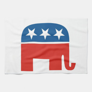 Linge De Cuisine éléphant Etats-Unis de partie de républicains des