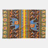 Linge De Cuisine éléphant indigène (Horizontal)