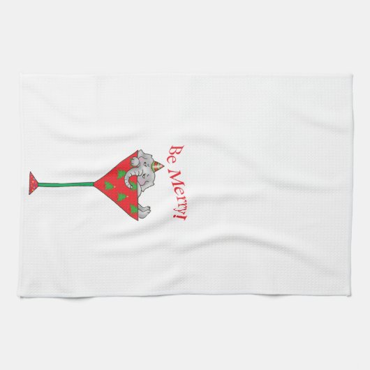 Linge De Cuisine Éléphant Pompette-tini's (Horizontal)