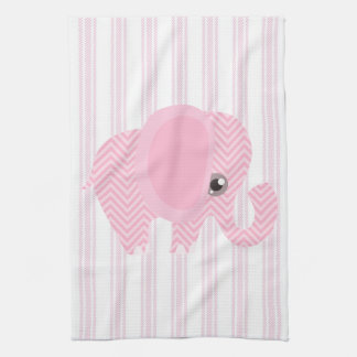 Linge De Cuisine Éléphant rose de beau bébé