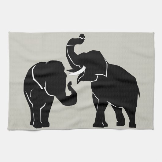 Linge De Cuisine Eléphants - (Horizontal)