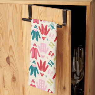 Linge De Cuisine Elf Colorful Coat et Chaussures Motif