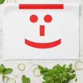 Linge De Cuisine Elfe de Noël Emoticon Xmas ASCII Texte Art (Plié)