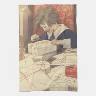 Linge De Cuisine Emballage des cadeaux de Noël, Jessie Willcox Smit