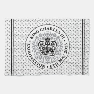 Linge De Cuisine Emblème de couronnement du roi Charles III