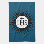 Linge De Cuisine Emblème de la Compagnie de Jésus Monogramme (Vertical)