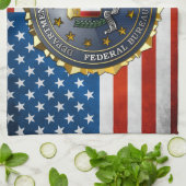 Linge De Cuisine Emblème du FBI (Plié)