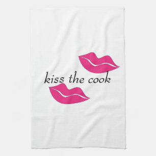Linge De Cuisine embrasser le cuisinier de grandes lèvres design mo