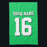 Linge De Cuisine Emerald Green Sports Jersey Team Jersey<br><div class="desc">Emerald Green Team Jersey / Sports Jersey / Football Jersey Customisez ceci avec votre propre nom ou nom d'équipe et un numéro. Vous pouvez modifier la taille, la couleur et le placement du texte si vous avez besoin d'apporter des modifications, supprimer l'ombre du texte, ajouter du texte et / ou...</div>