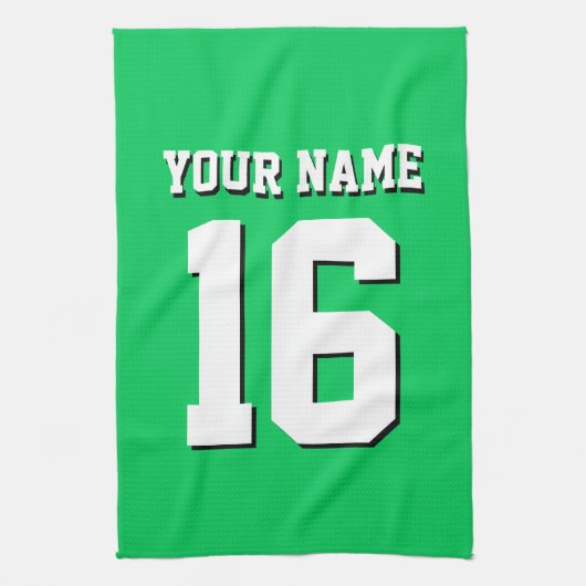 Linge De Cuisine Emerald Green Sports Jersey Team Jersey (Vertical)