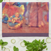 Linge De Cuisine Emmanuel Dieu avec nous Nativité (Plié)