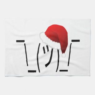 Linge De Cuisine emoji de shrug de noël