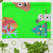 Linge De Cuisine emoji poop de noël (Plié)