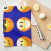 Linge De Cuisine emojis bleu foncé (Quart Plié)