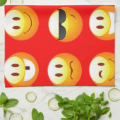 Linge De Cuisine émoticône rouge (Plié)