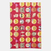 Linge De Cuisine émoticône rouge (Vertical)